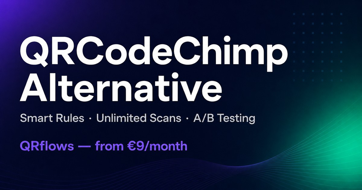 Chimp Code QR Code Chimp Alternative — Smart Rules & Unlimited Scans | QRflows